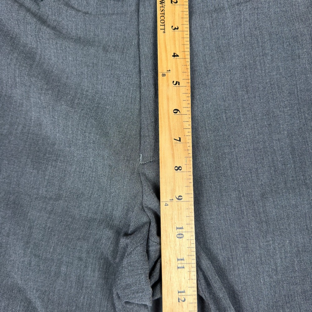 Tommy Hilfiger Mens Dress Pants 38x30 Gray Flat Front Slacks Preppy Office - Picture 4 of 8